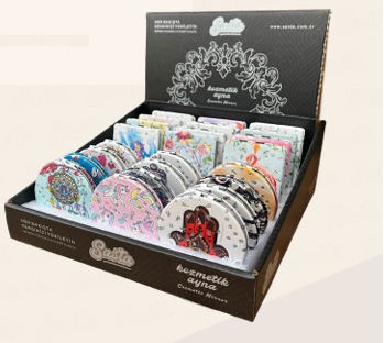 SST KOZMETİK CEP AYNASI STANDI 24 ADET 607763