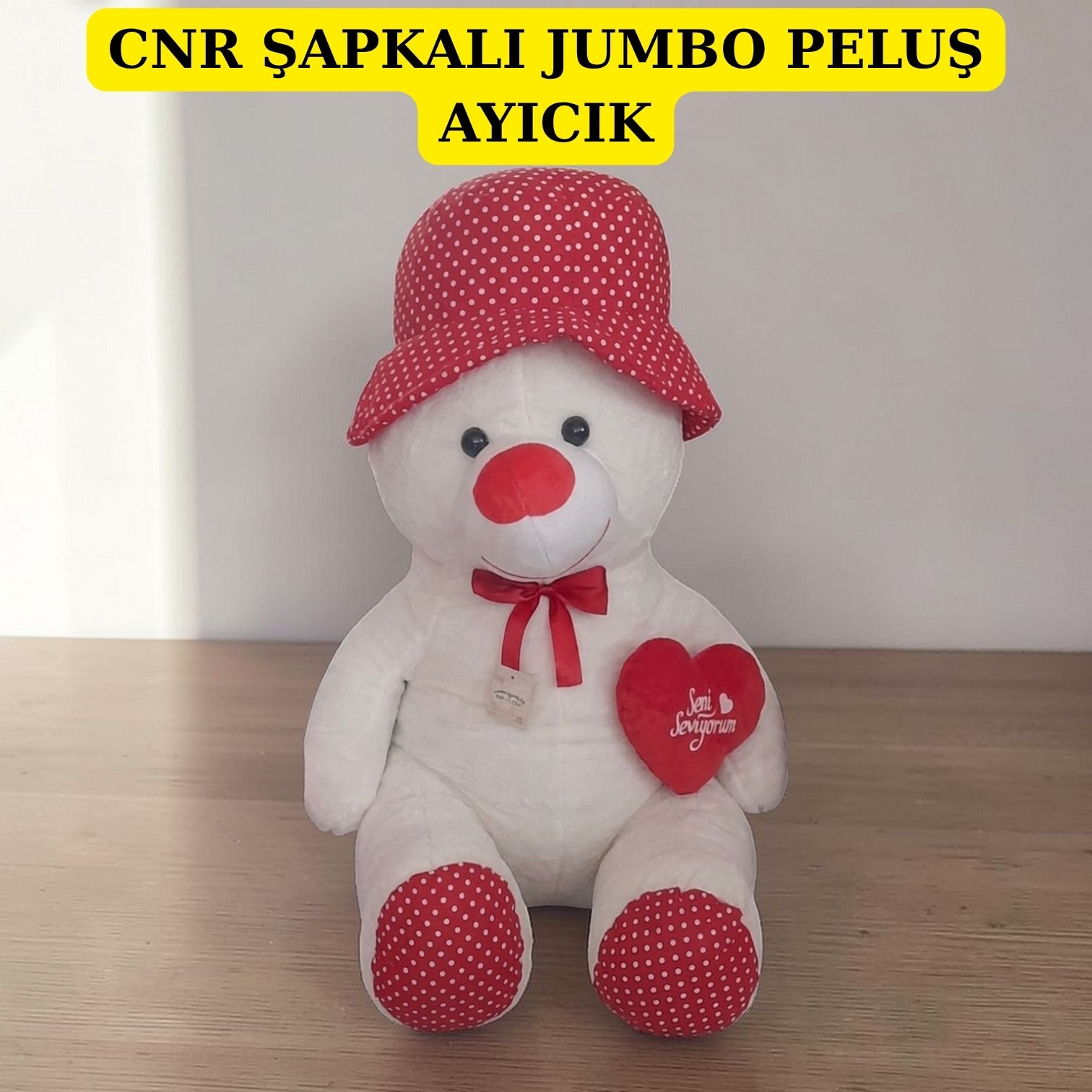 CNR ŞAPKALI JUMBO PELUŞ AYICIK
