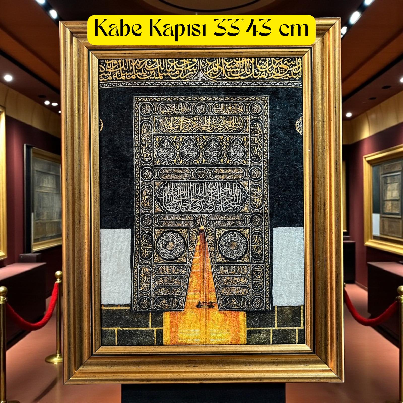 TBL KÂBE KAPISI KADİFE TABLO 12'Lİ 33X43