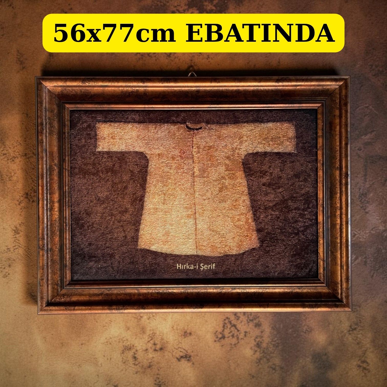 TBL HIRKA-İ ŞERİF KADİFE TABLO 12'Lİ 33X43