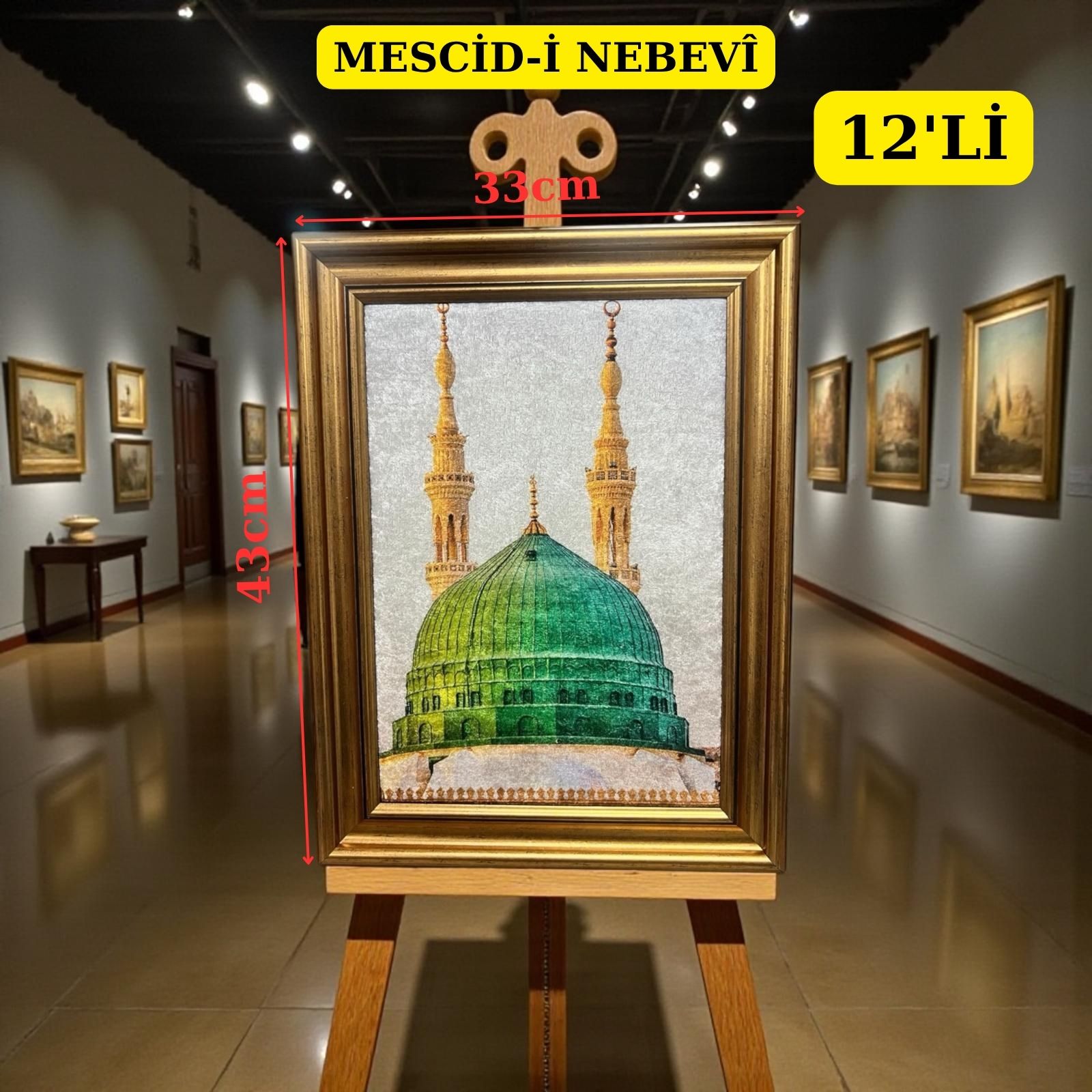 TBL MEDİNE KADİFE TABLO 12'Lİ 33X43