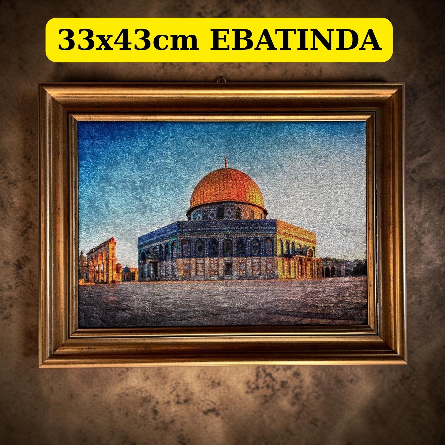 TBL KUDÜS KADİFE TABLO 12'Lİ 33X43