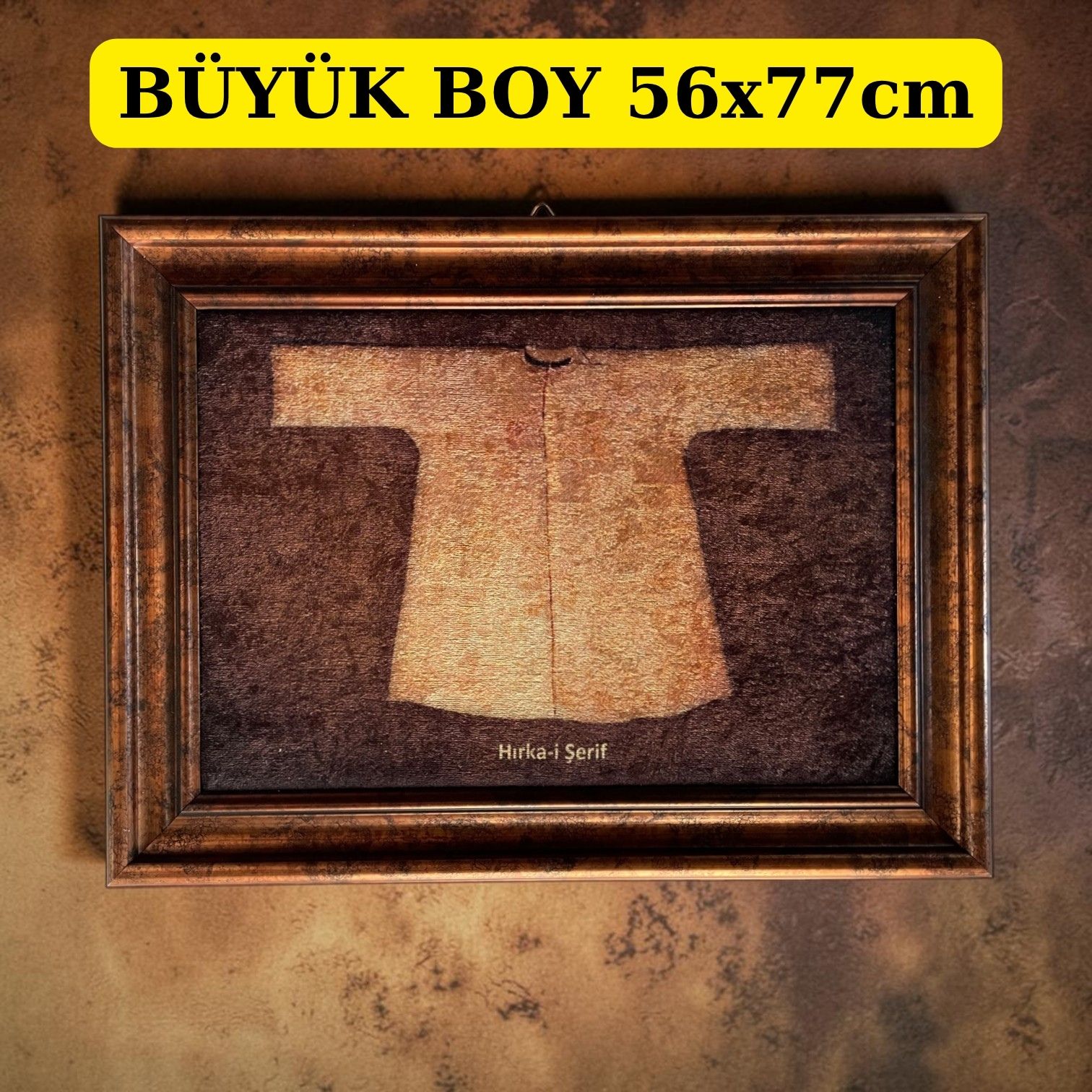 TBL HIRKA-İ ŞERİF KADİFE TABLO 6'LI 56X77