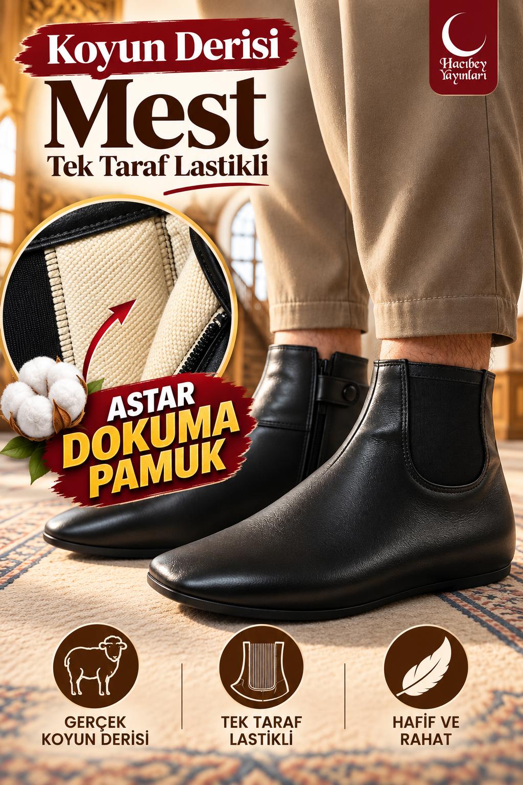 HNS KOYUN TEK TARAFLI LASTİKLİ ÇORAP MEST İÇ ASTAR DOKUMA PAMUK 36 NUMARA