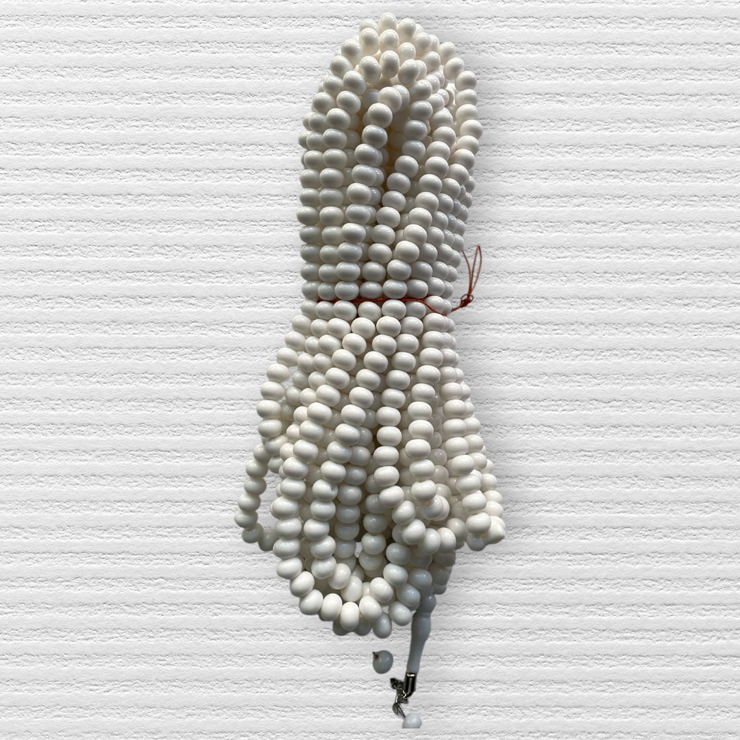 DR TESBİH ZİNCİRLİ 8 MM 1000'Lİ BEYAZ (ADET SATIŞ)