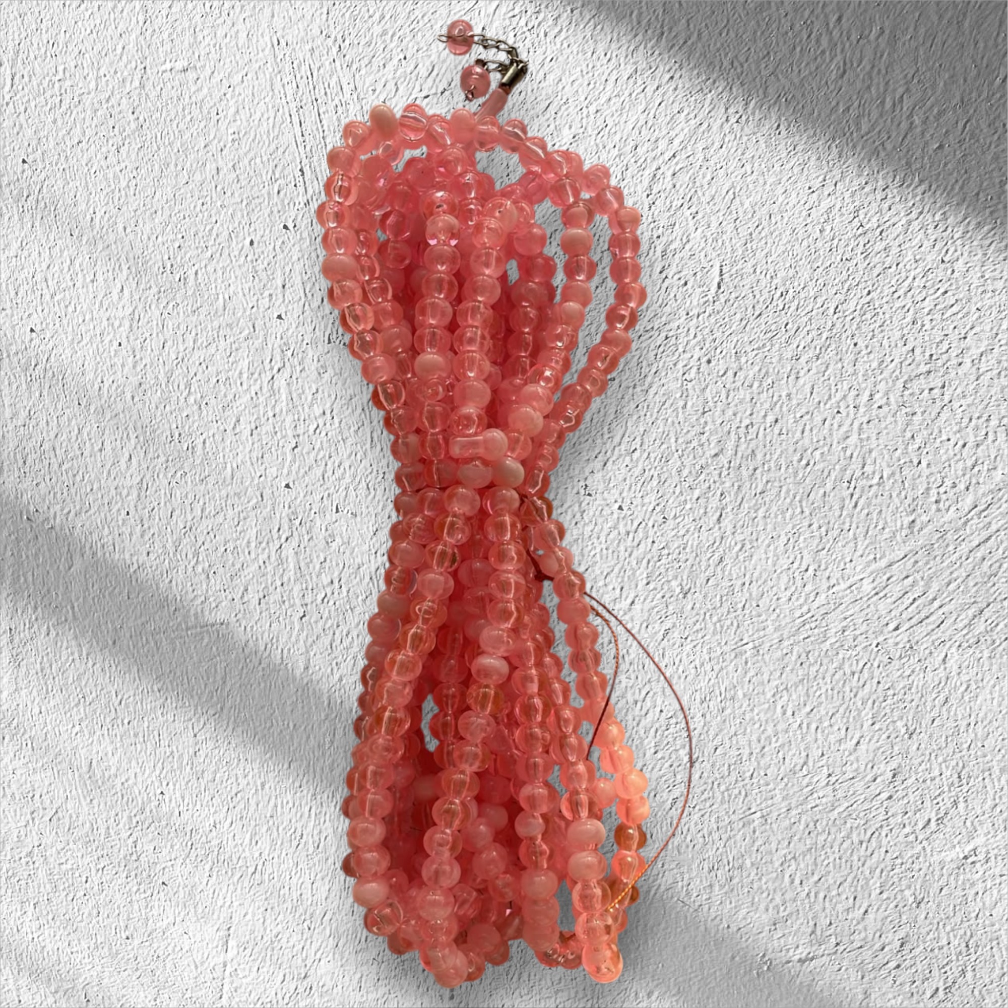 DR TESBİH ZİNCİRLİ 8 MM 500'LÜ KIRÇILLI PEMBE (ADET SATIŞ)