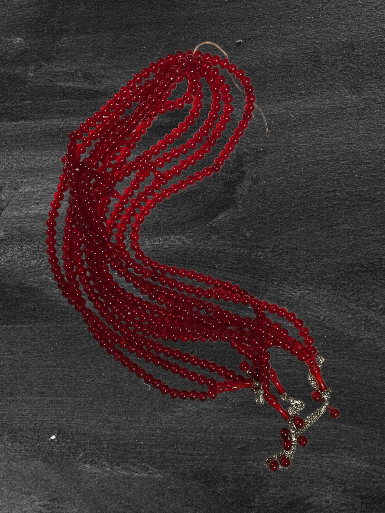 DR TESBİH ZİNCİRLİ 14MM 99'LU ŞEFFAF KIRMIZI (DESTE SATIŞ)