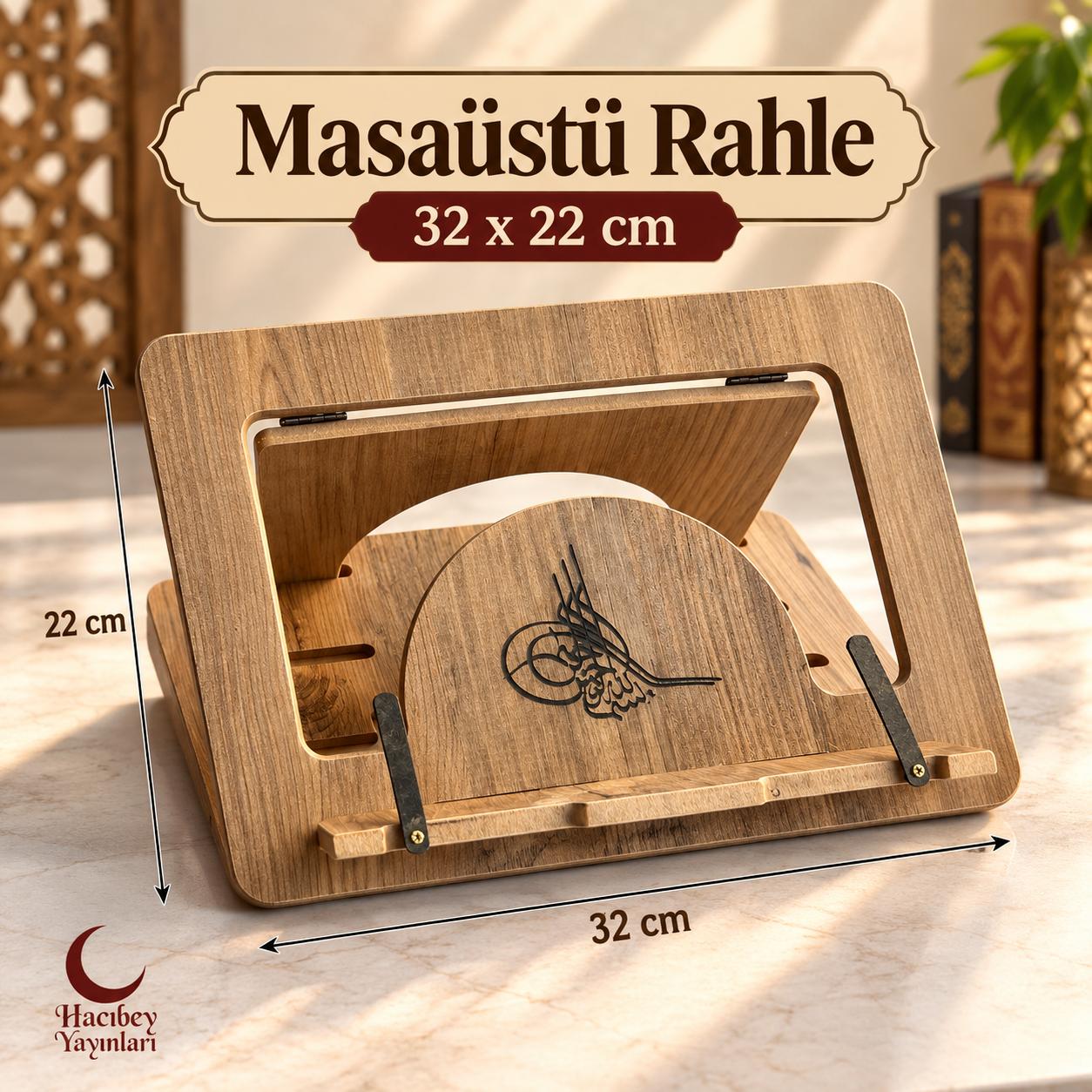 NA AHŞAP MASA ÜSTÜ RAHLE 32X22