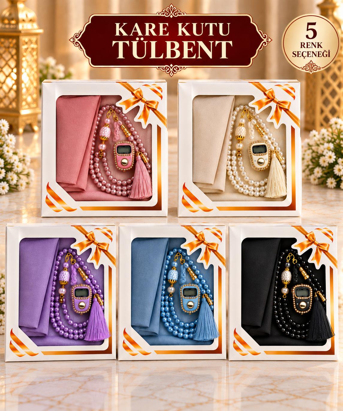 DLK KARE KUTU TÜLBENT SET