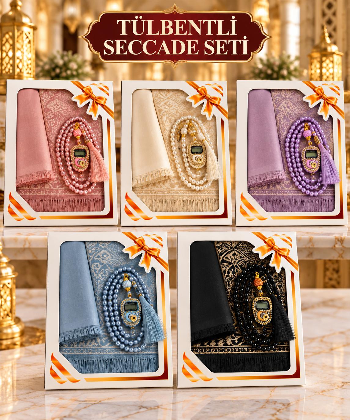 DLK TÜLBENTLİ SECCADE SETİ