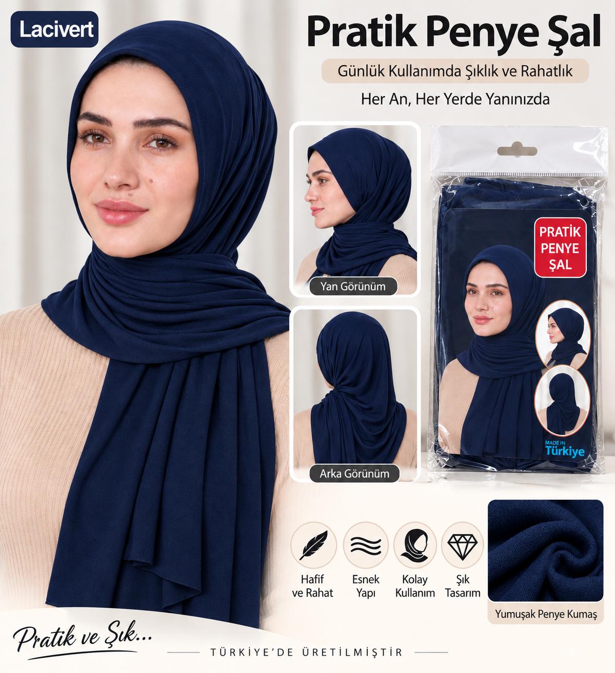 BRZ PRATİK PENYE ŞAL LACİVERT ADET SATIŞ