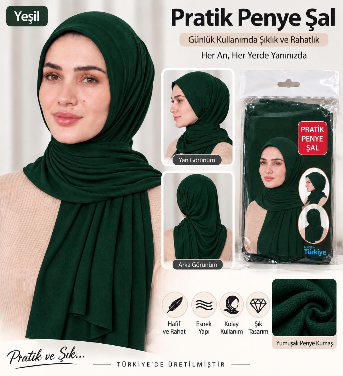BRZ PRATİK PENYE ŞAL YEŞİL ADET SATIŞ