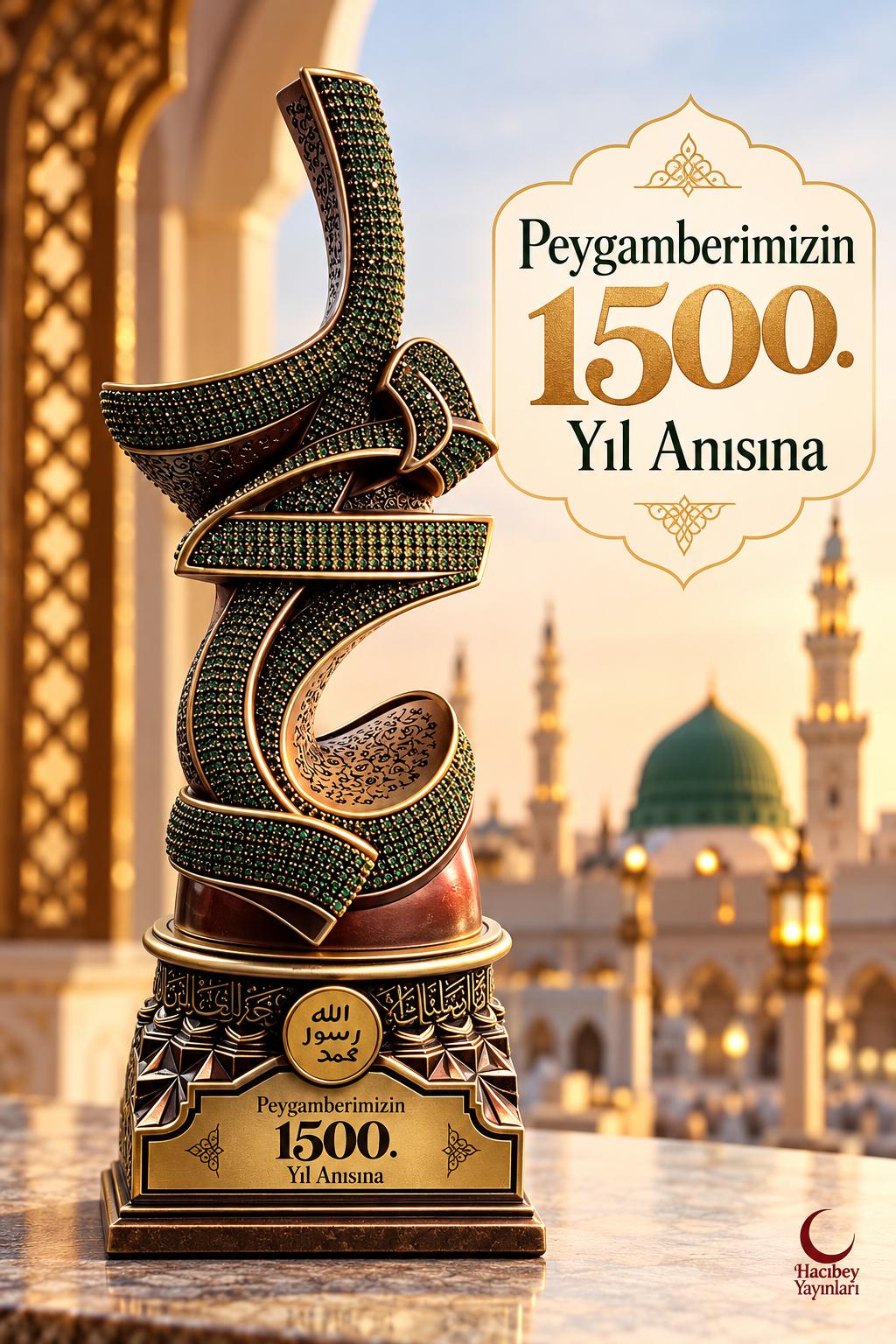 NAKKAŞ NKBY-5713S2Z MEVLİDİ NEBİ BOYTU ANTİK SARI ZÜMRÜT YEŞİLİ TAŞLI