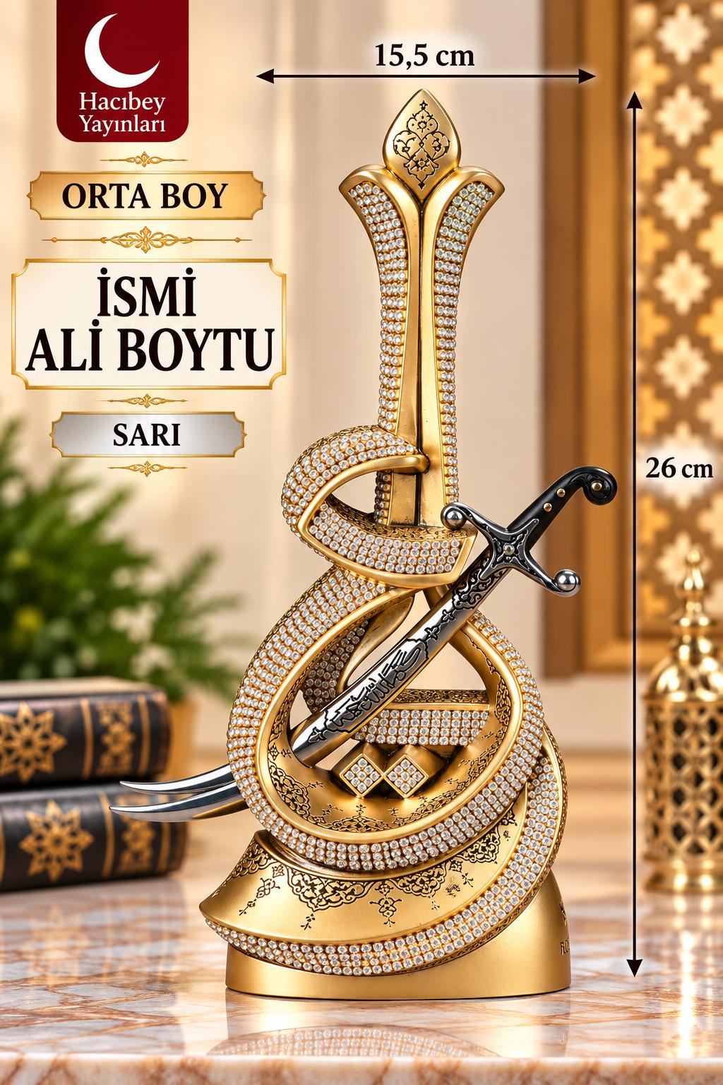 NAKKAŞ NKBY-2603S1 İSMİ ALİ ORTA BOY SARI