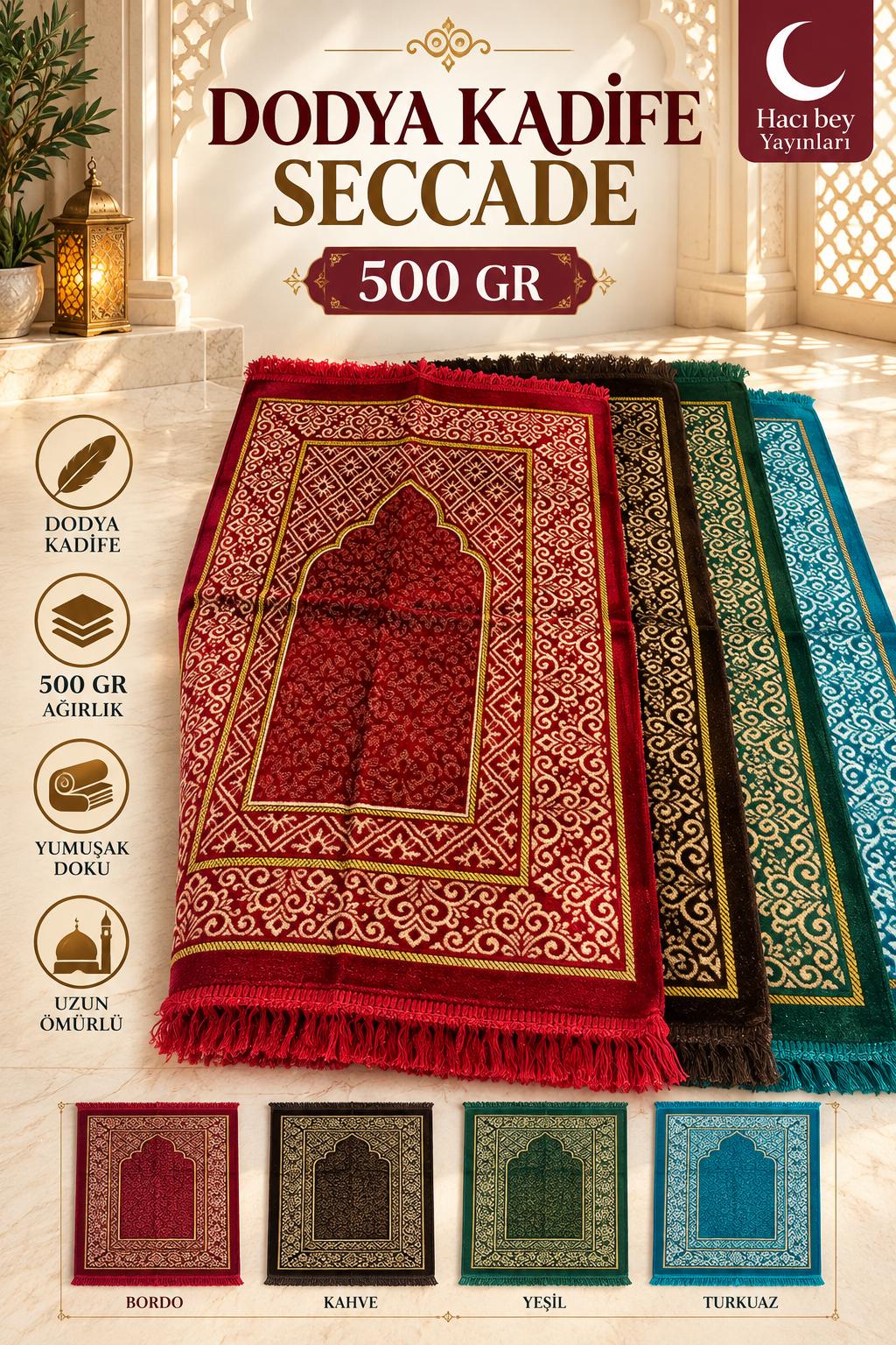 NB KADİFE DODYA SECCADE 500 GR NO:15