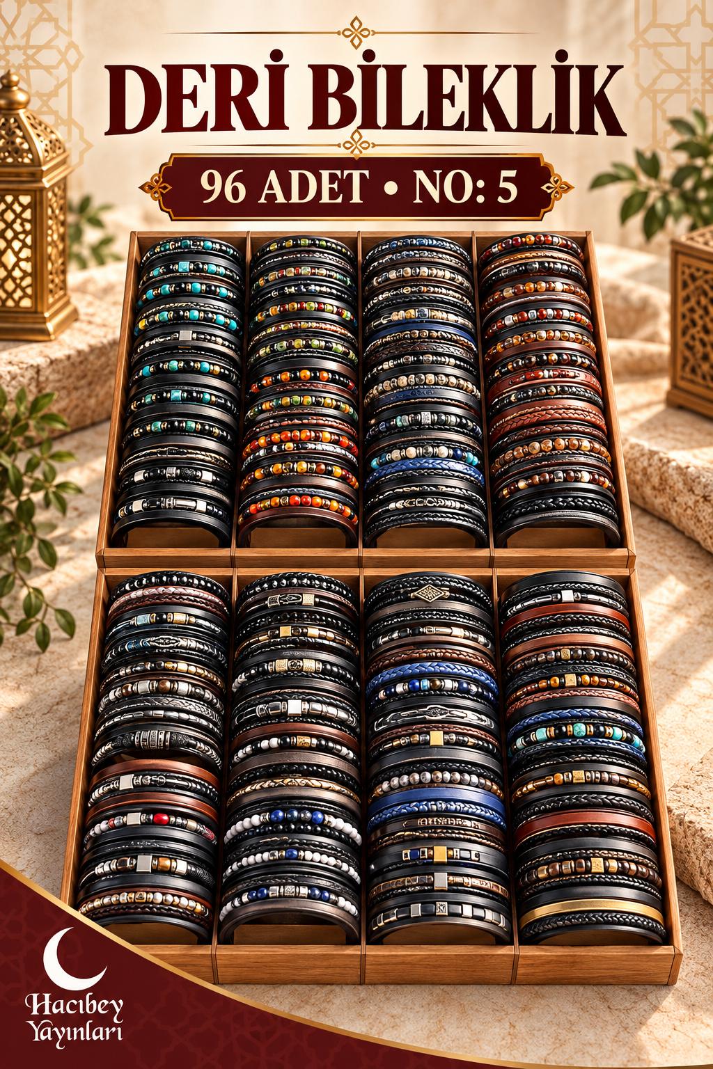 NO:5 DERİ BİLEKLİK (96 ADET)
