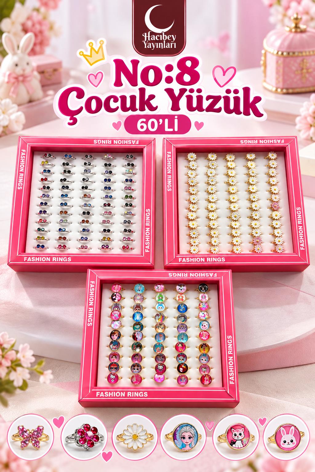 NO:8 ÇOCUK YÜZÜK (60 ADET)