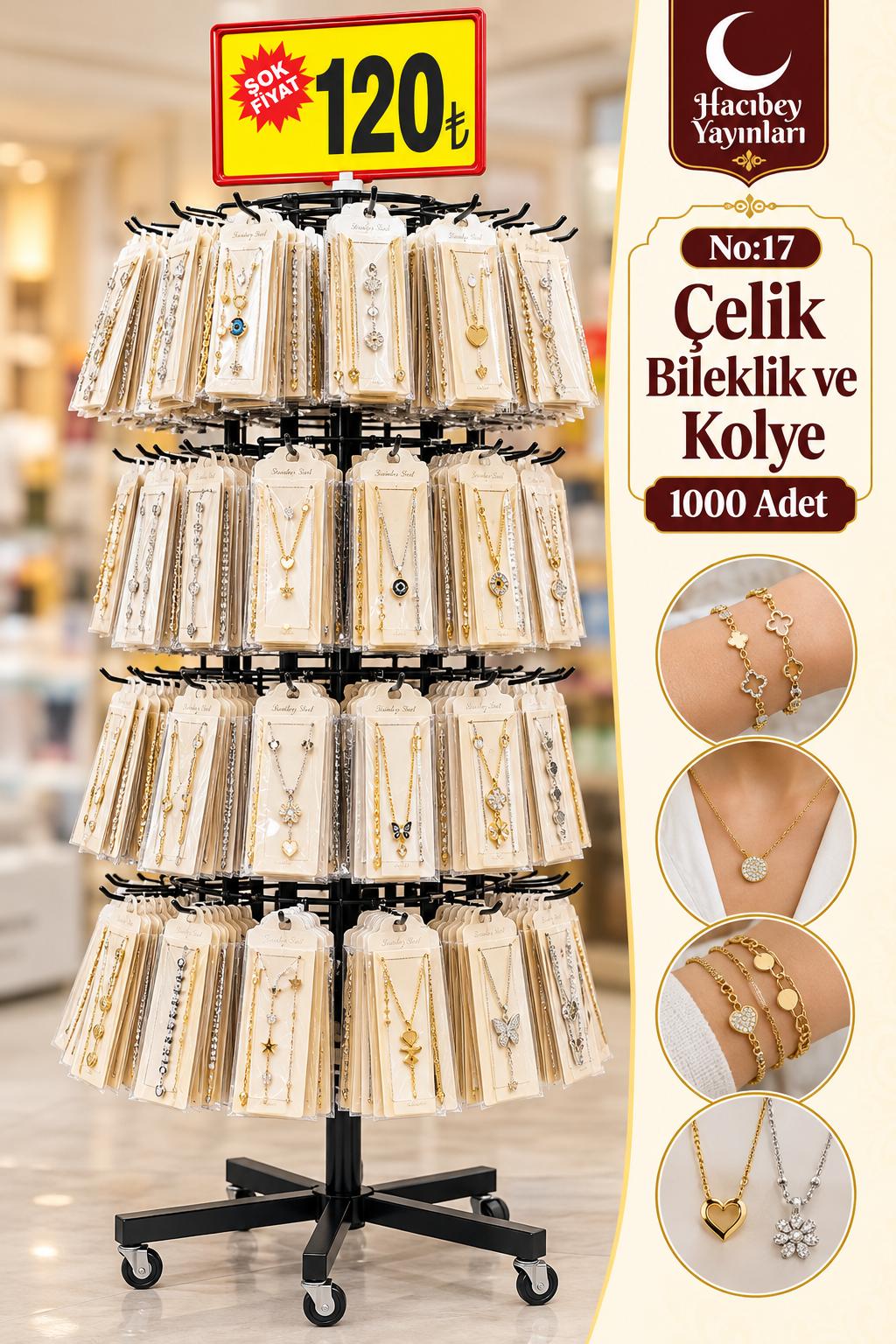 NO:17 ÇELİK BİLEKLİK VE KOLYE BİLEKLİK (1000 ADET)