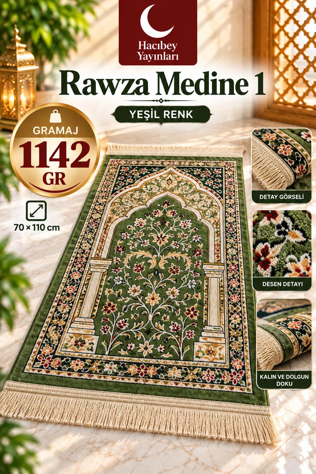 MSK RAWZA MEDİNE 1 YEŞİL RENK 1124 GR
