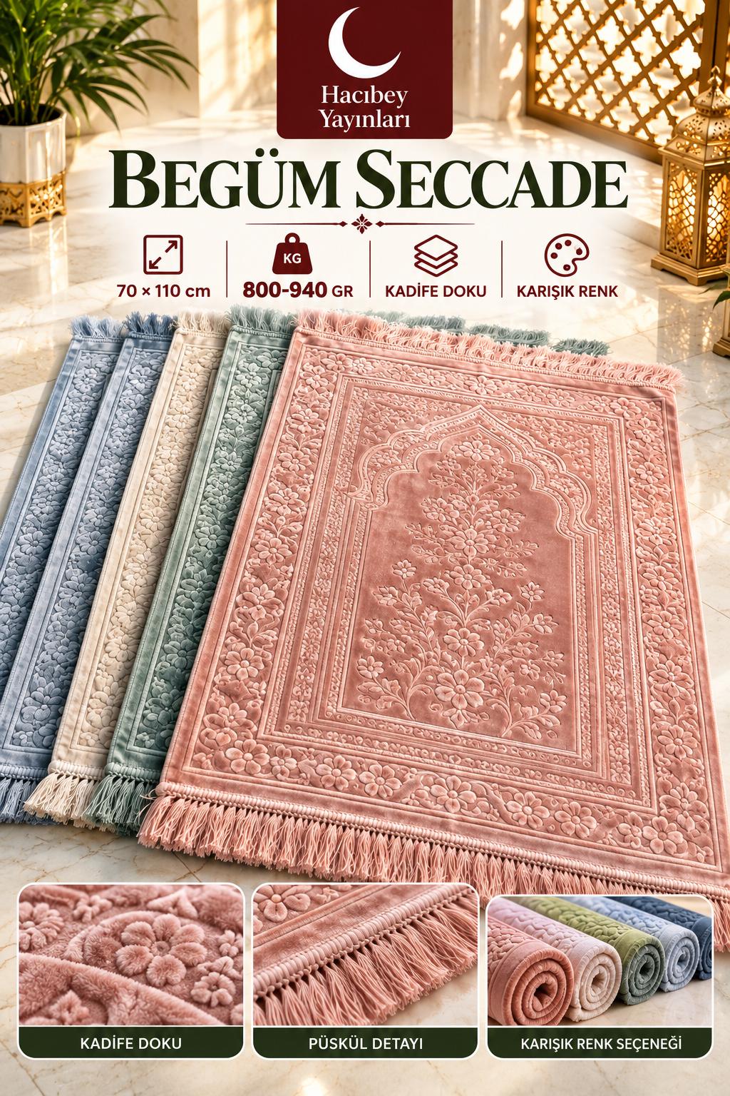 MSK BEGÜM SECCADE 800-940 GR KARIŞIK RENK