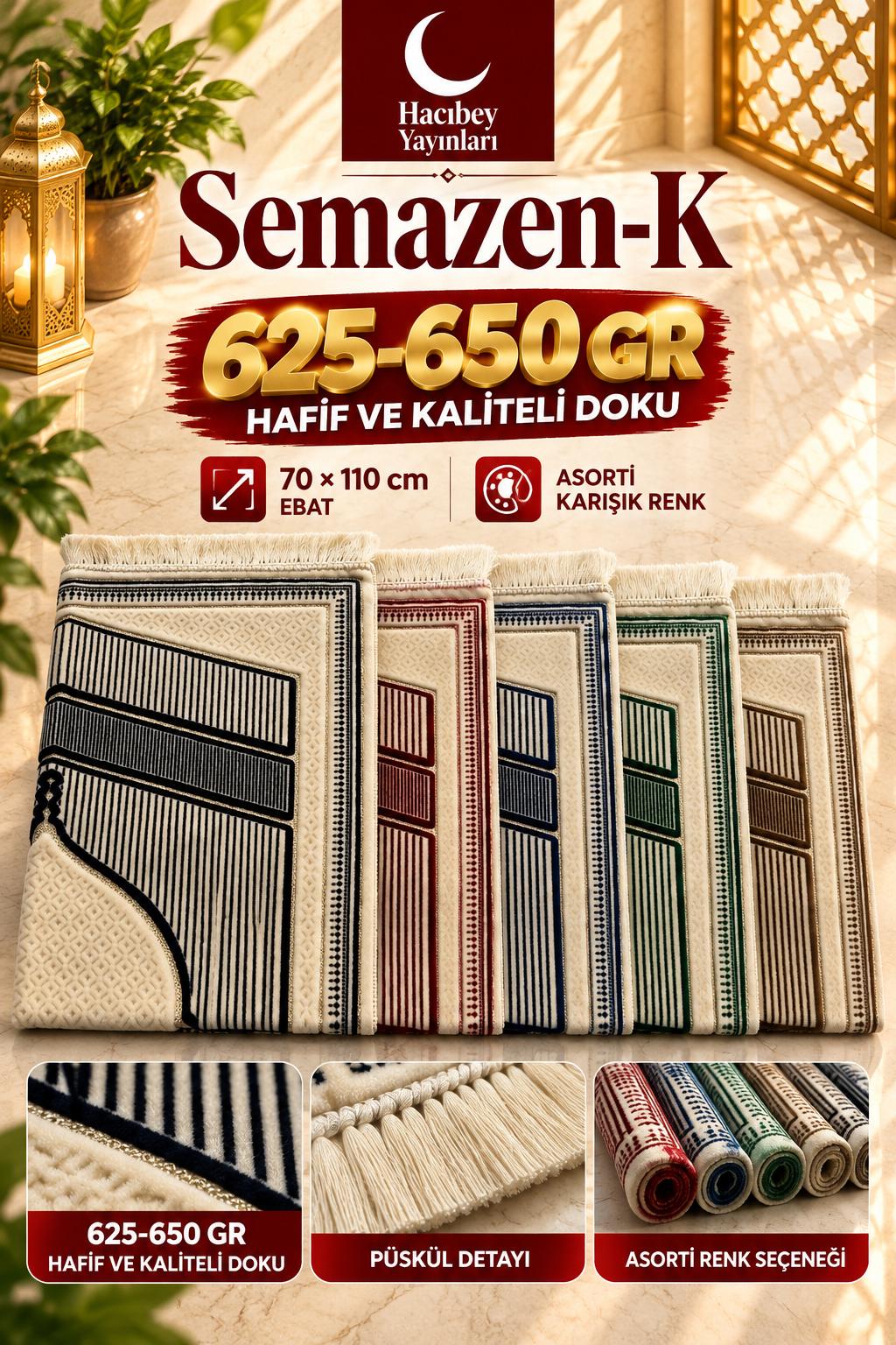 MSK SEMAZEN-K SECCADE  625-650 GR KARIŞIK RENK 70X110