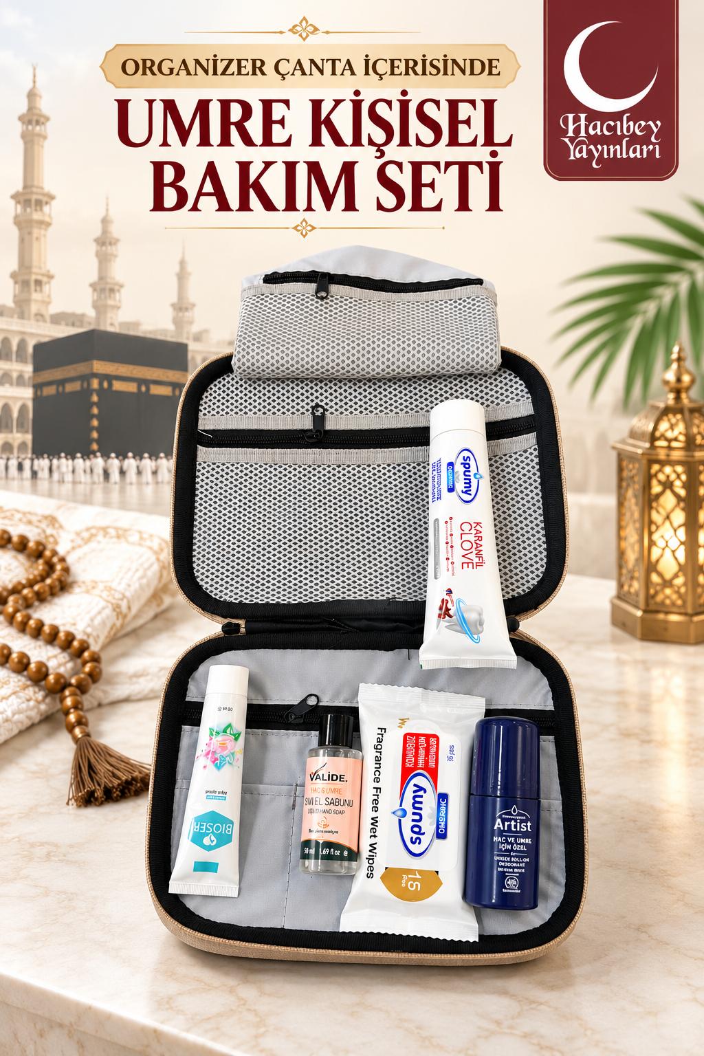 HRM ORGANİZER ÇANTA İÇERİSİNDE UMRE KİŞİSEL BAKIM SETİ 