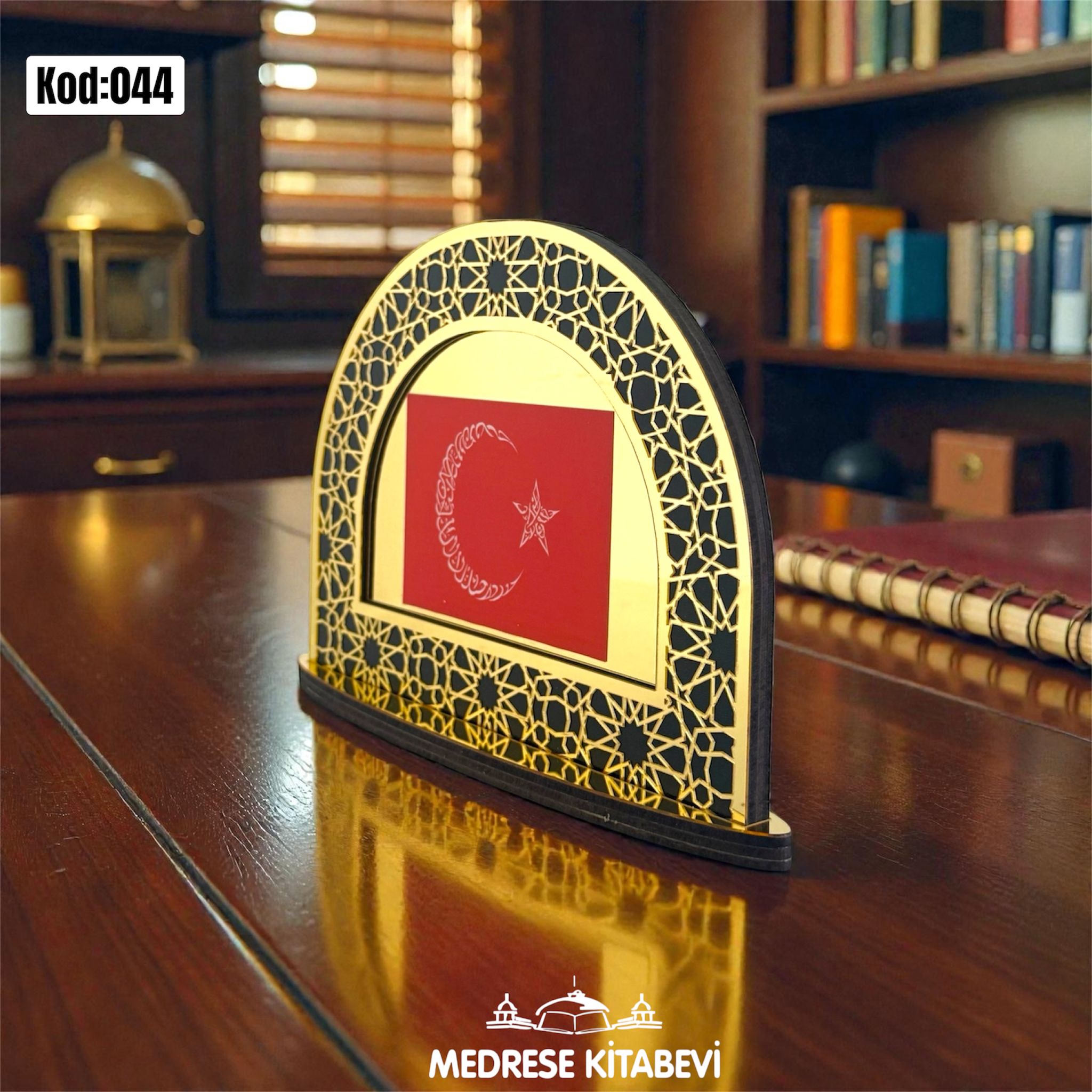  KELİME-İ TEVHİDLİ TÜRK BAYRAĞI KOD:044