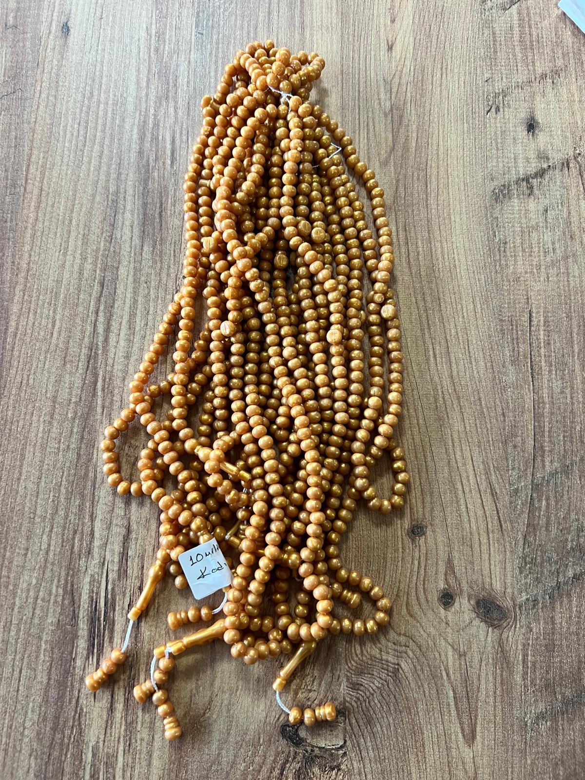 OZL TESBİH 10 MM GOLD KOD 114  DESTE