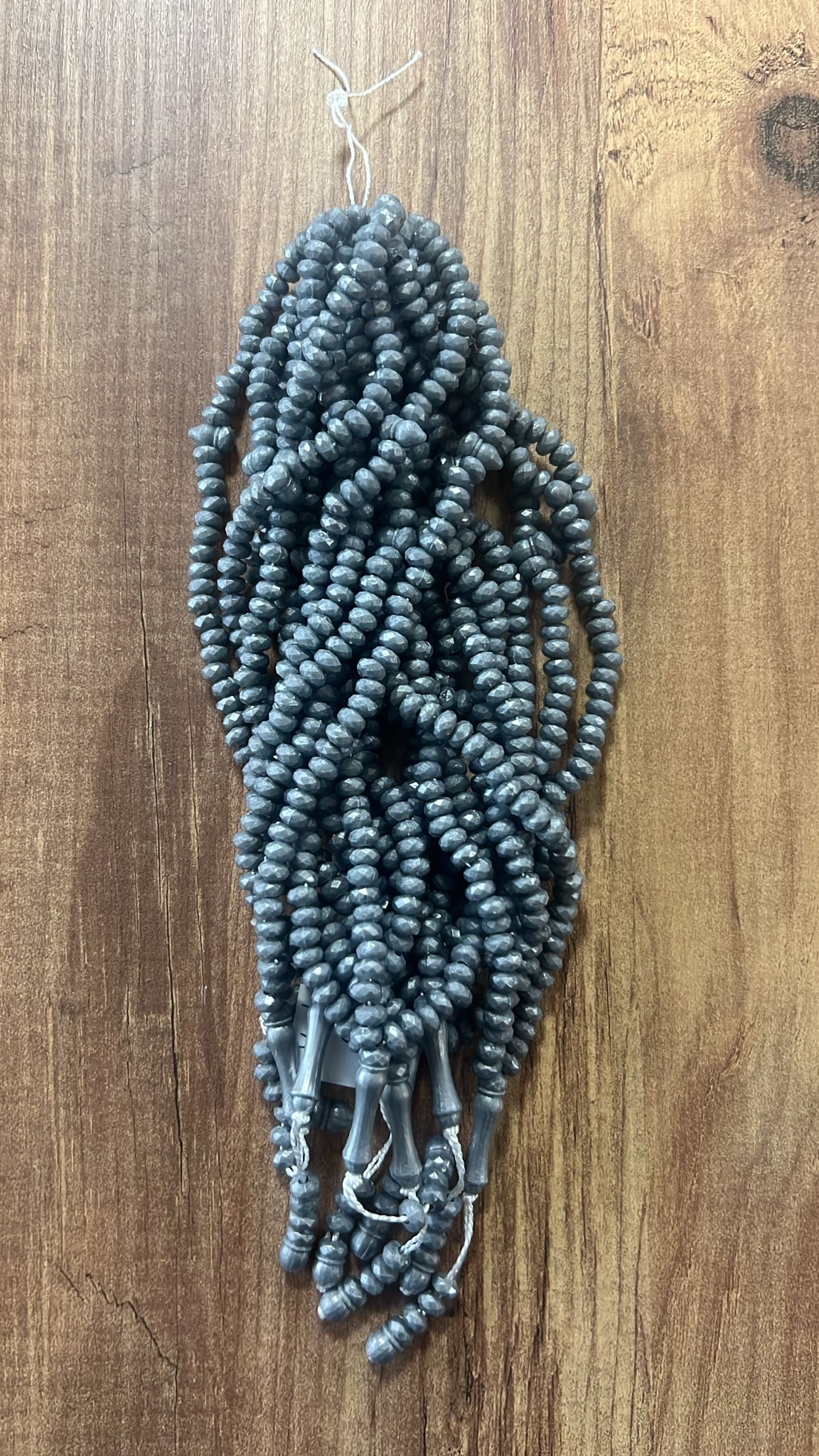 OZL KRİSTAL TESBİH GRİ KOD 165 DESTE