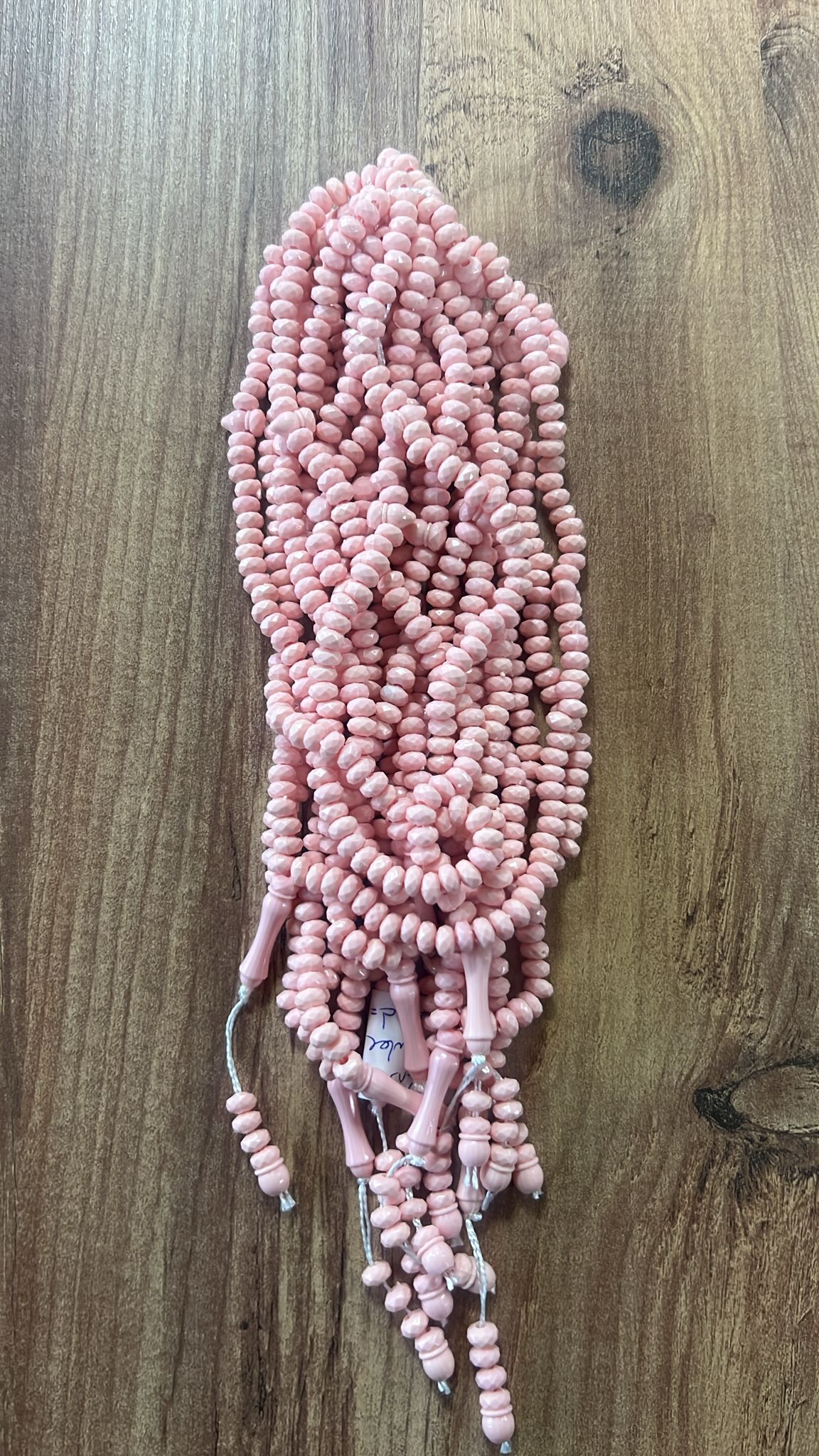 OZL KRİSTAL TESBİH PEMBE KOD 157 DESTE