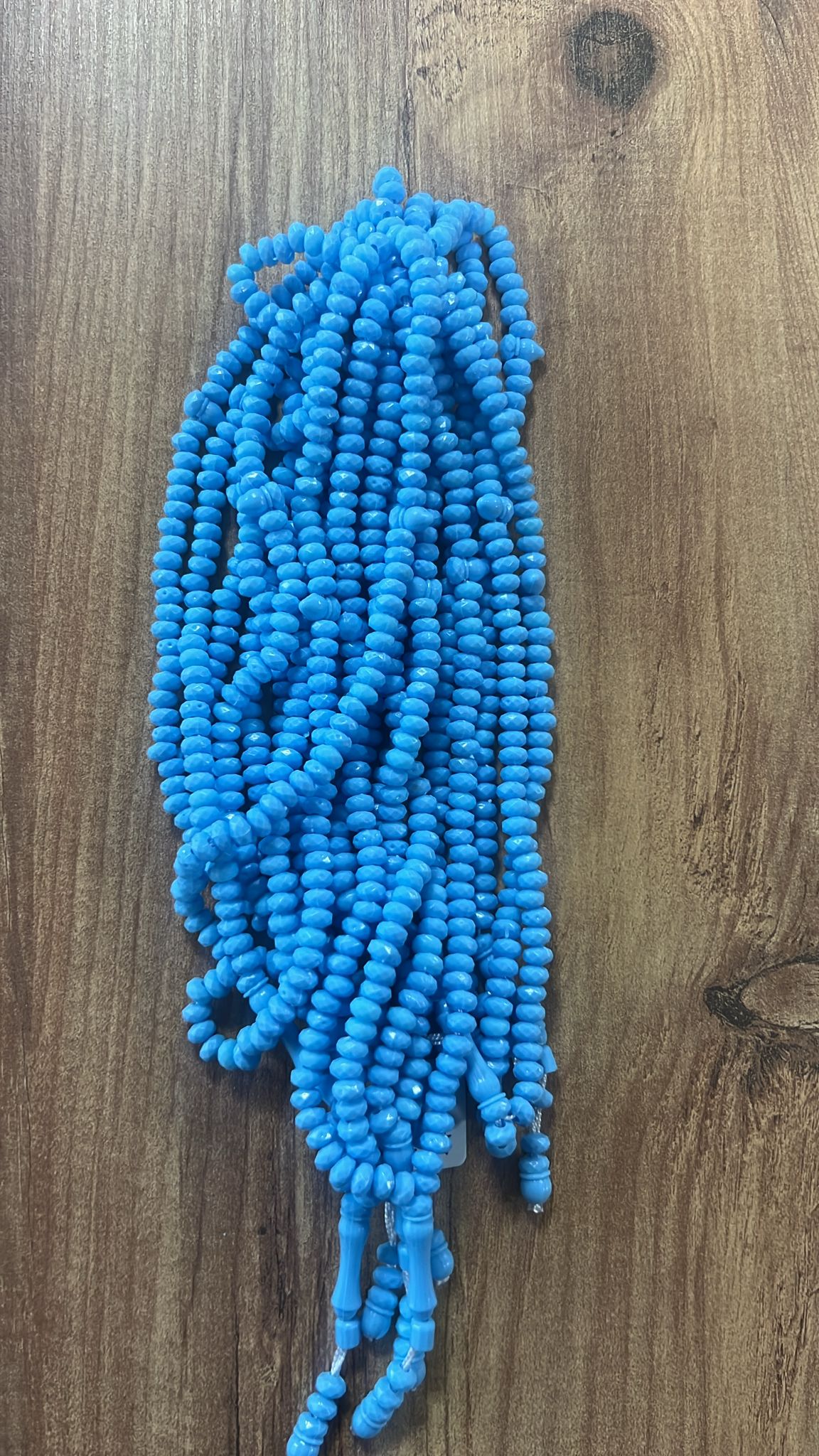 OZL KRİSTAL TESBİH MAVİ KOD 162 DESTE