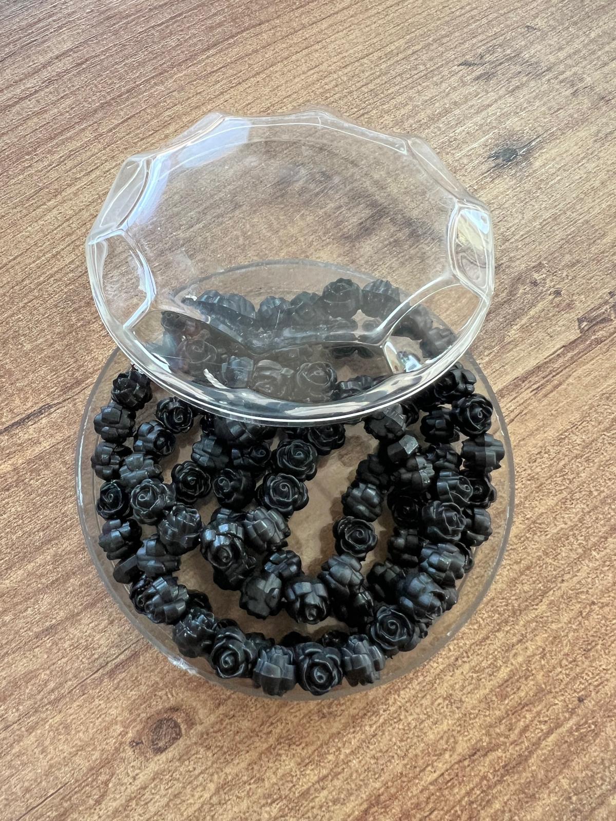 KLM ADET OLARAK GÜL KOKULU SİYAH TESBİH