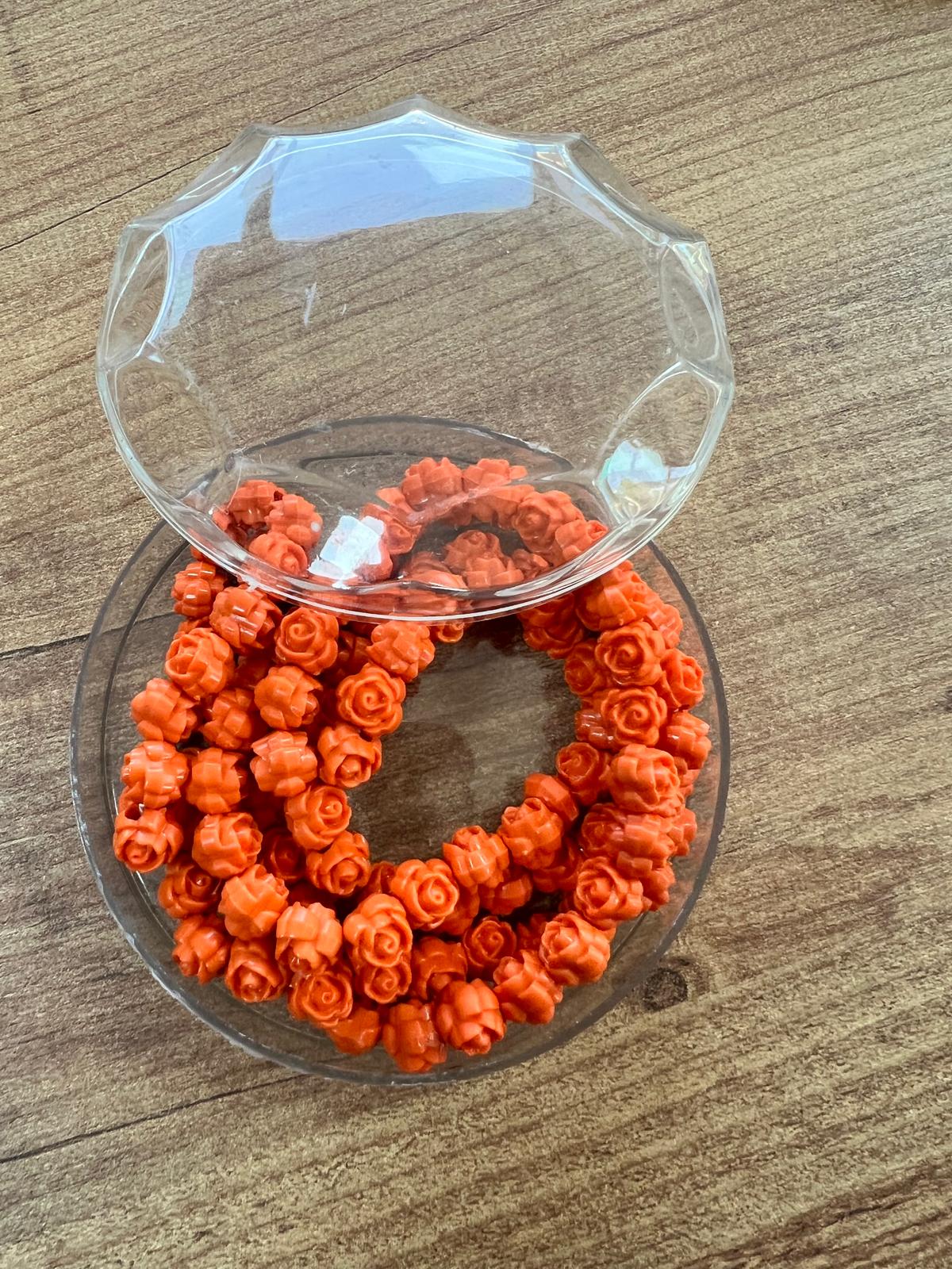 KLM ADET OLARAK GÜL KOKULU TURUNCU TESBİH