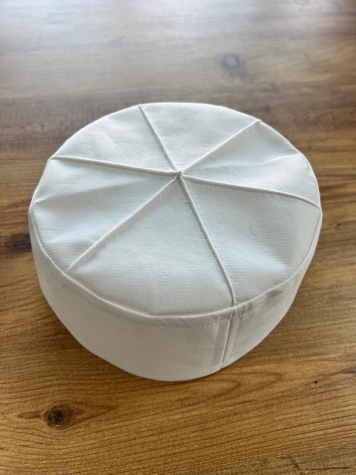 SHZ KUBBELİ TAKKE BEYAZ (12'Lİ)