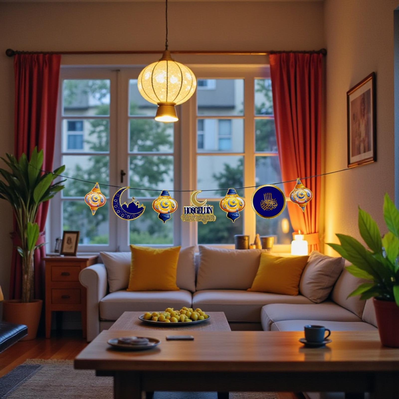 ALY-26 RAMAZAN DEKOR BANNER MAVİ