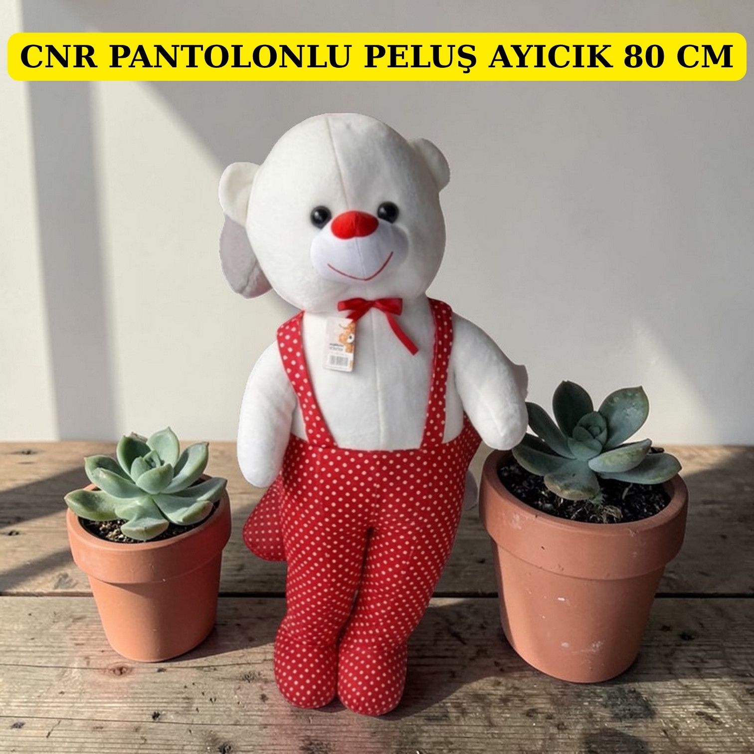 CNR PANTOLONLU PELUŞ AYICIK 80 CM