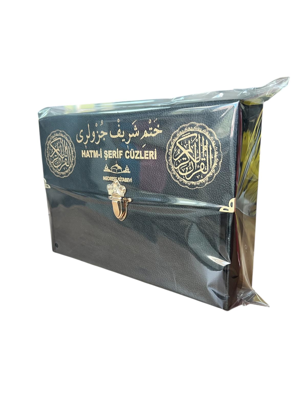 RAHLE BOY 30 HATİM CÜZÜ DERİ SİYAH