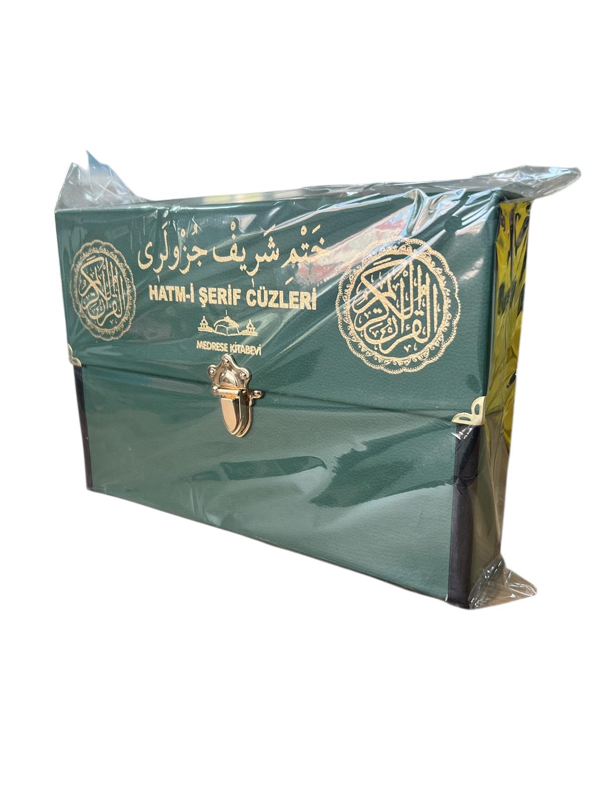 RAHLE BOY 30 HATİM CÜZÜ DERİ YEŞİL