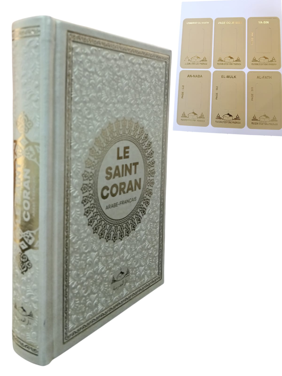 HAFIZ BOY TERMO DERİ LE SAINT CORAN FRANSIZCA MUHAMMAD HAMIDULLAH GOLD